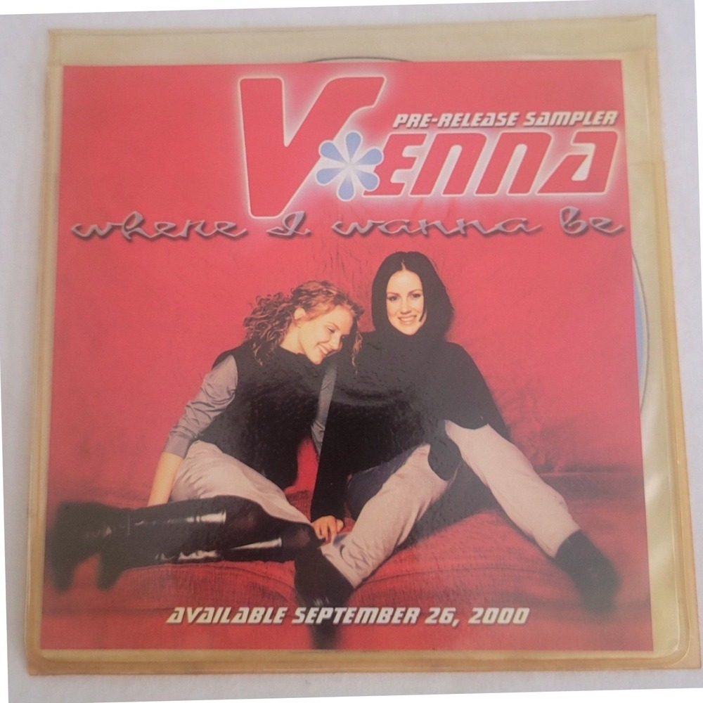 Vintage Venna Where I Wanna Be CD Promo Sampler 2000 Y2K Pop Electronic
